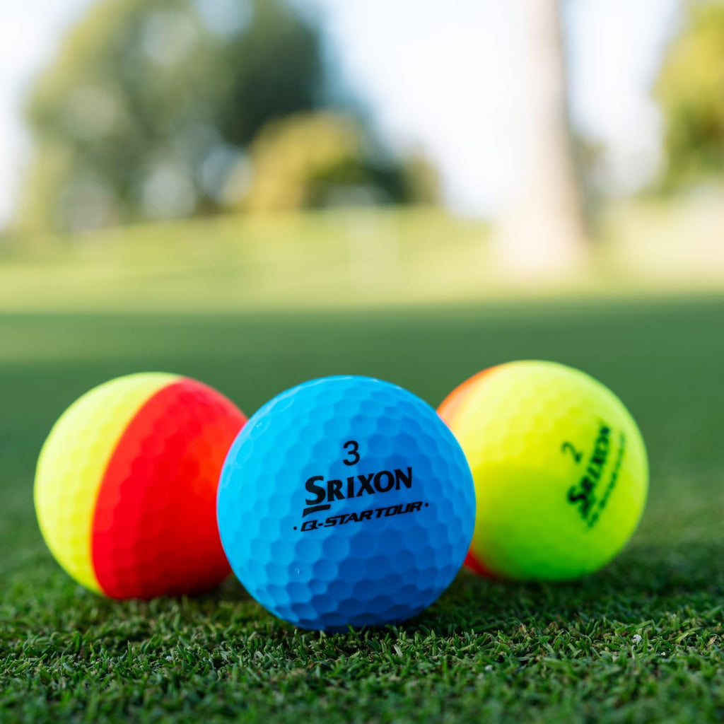 Srixon Q-Star Tour Divide Golf Balls, Blue/Yellow