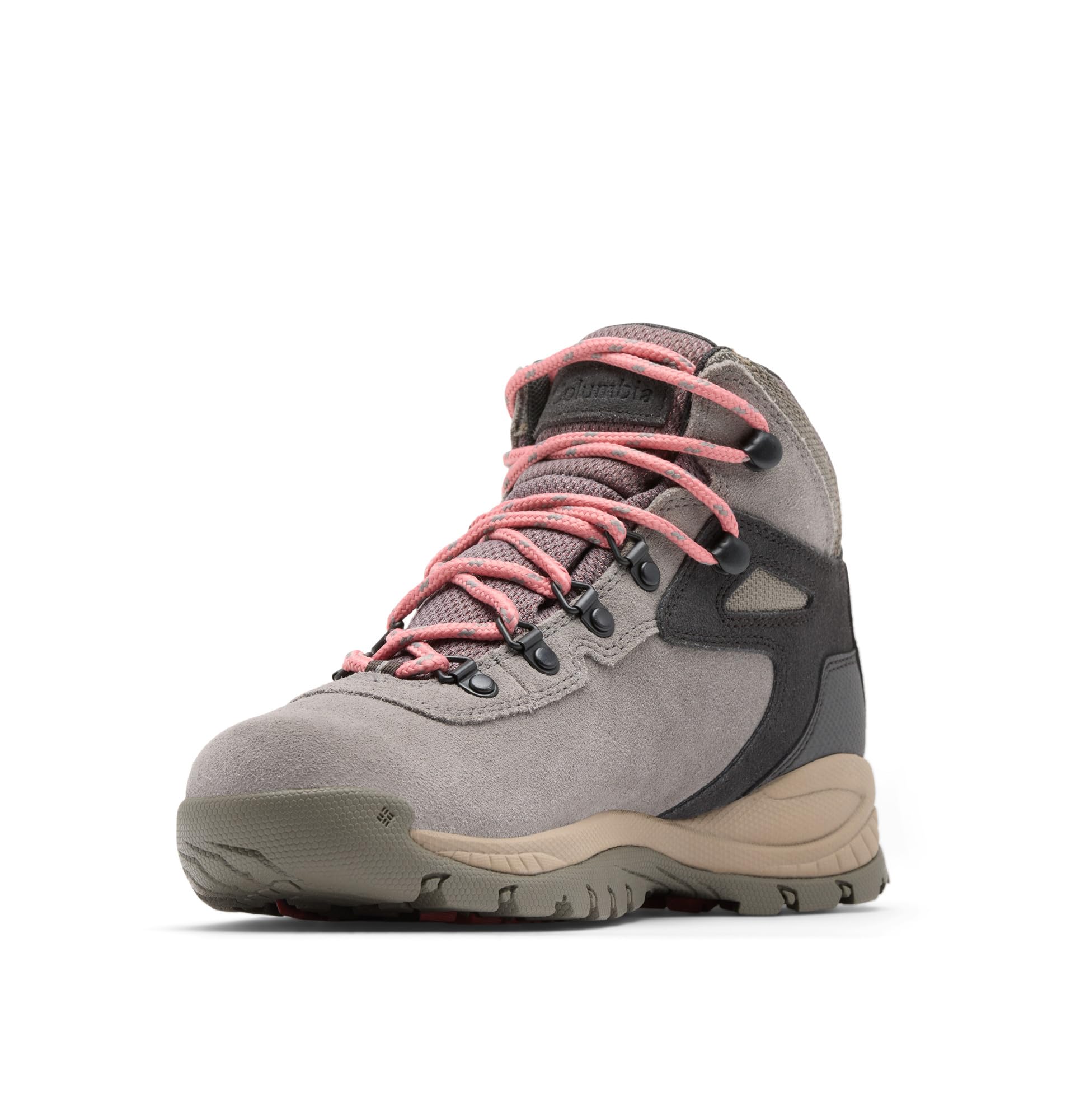 Columbia Womens Newton Ridge Plus Waterproof Amped, Stratus/Canyon Rose, 6.5 Wide