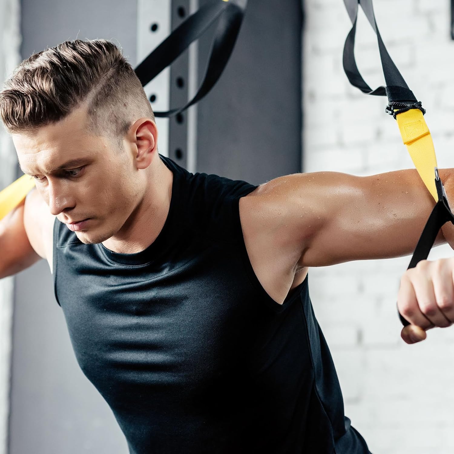 Sumind Gym Exercise Handles - 16 Pcs Heavy-Duty Cable Machine Attachments for Home Workouts