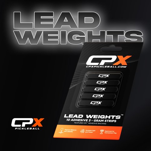 CPX Pickleball Lead Weights (10 Pack) - Customize Pickleball Paddle Balance for Enhanced Power