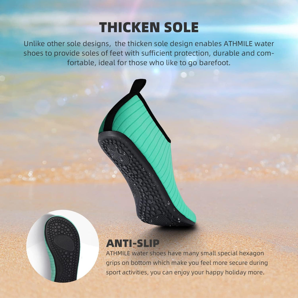 Skiennix Water Shoes - Quick-Dry Aqua Socks for Beach & Pool | Adult & Youth Sizes Available