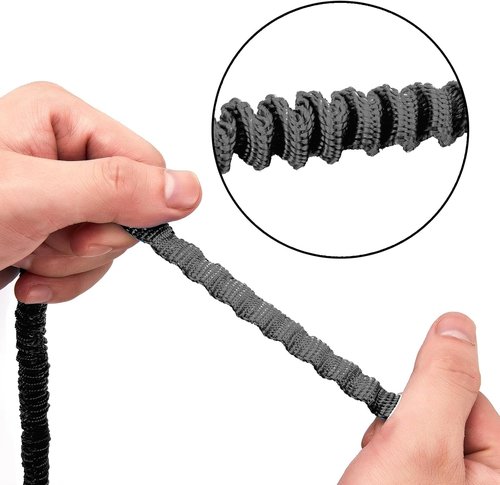 MOOCY Kayak Paddle Leash - 3-7 Ft Stretchable Strap for SUP, Canoeing & Fishing | Secure Bungee Tether