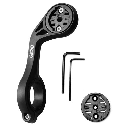 GEOID Bike Computer Mount, Out Front Cycling Computer Road Bike Mount Compatible with Garmin Wahoo Bryton Magene Cycplus CooSpo XOSS Cycling Computer with GoPro Action Camera and Bike Light