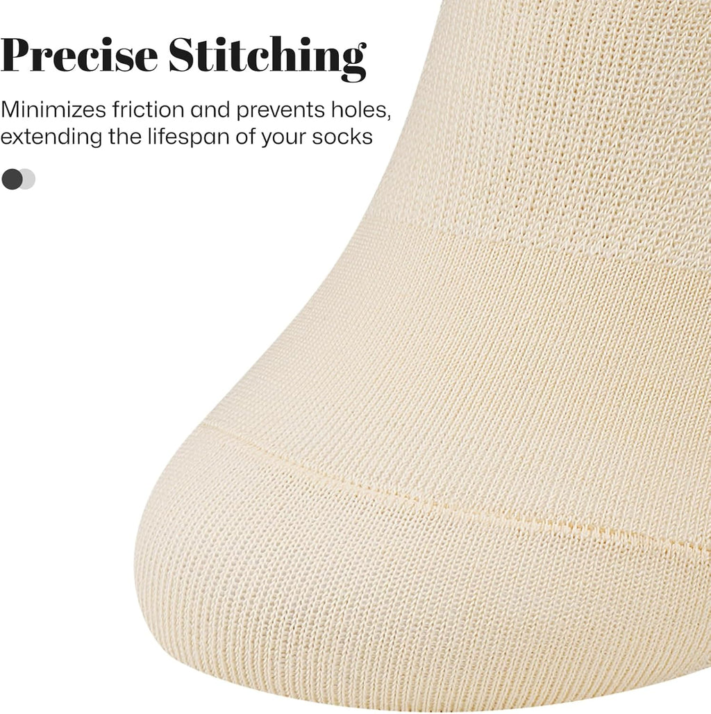 Wernies No Show Socks for Women - Non-Slip Flat Boat Line | 4/8 Pairs Available