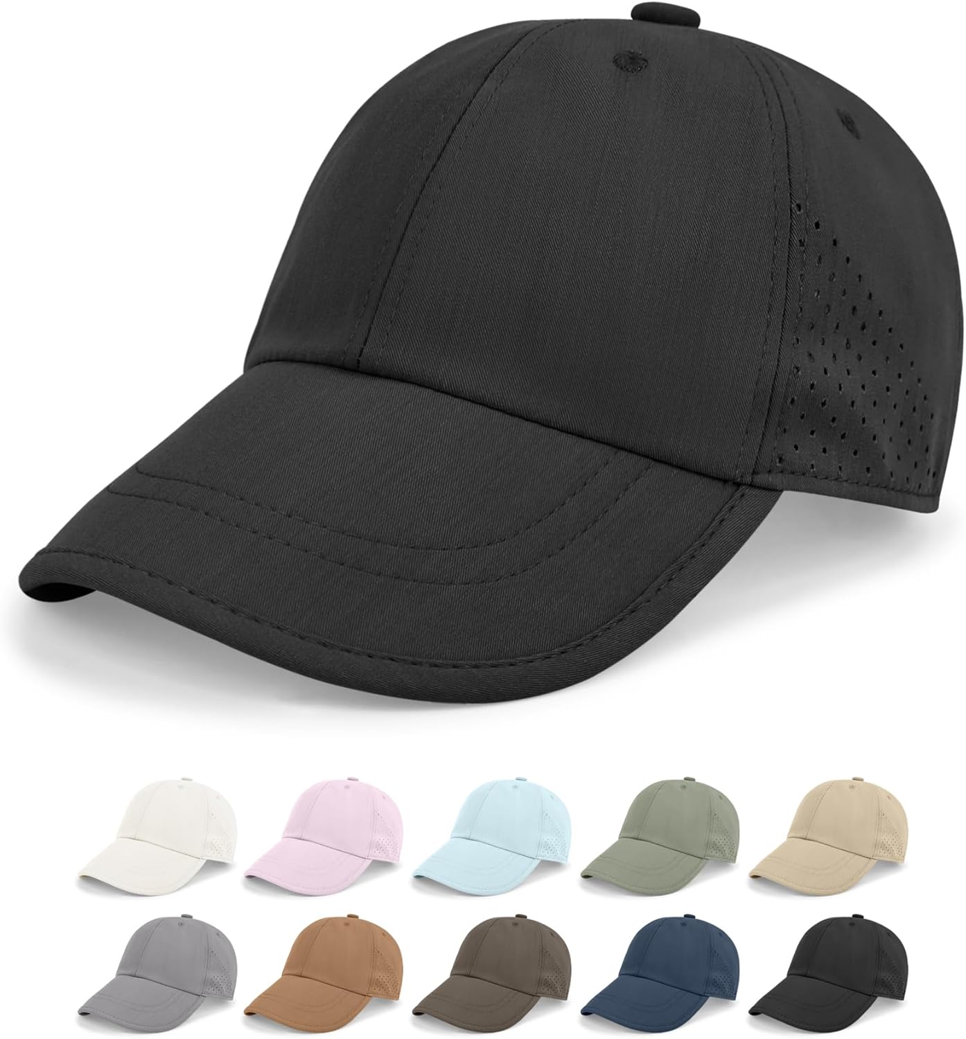 Rosoz Unisex Classic Baseball Cap - Vintage Style, UPF 50+ Protection | Adjustable & Foldable Travel Hat