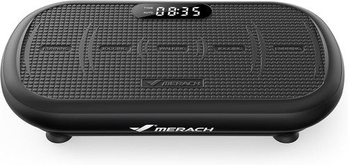 MERACH Vibration Plate Exercise Machine - 440 Lbs Capacity, Bluetooth & Silicone Pedal for Weight Loss & Lymphatic Drainage