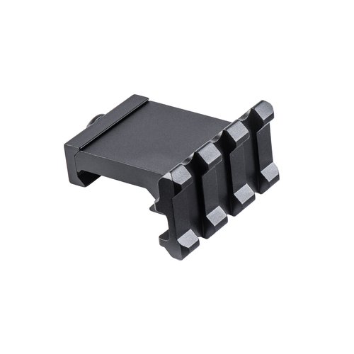 Low Profile Tactical Picatinny/Weaver 90 Degree Angle Mount, 1.37" Long with 3 Slots