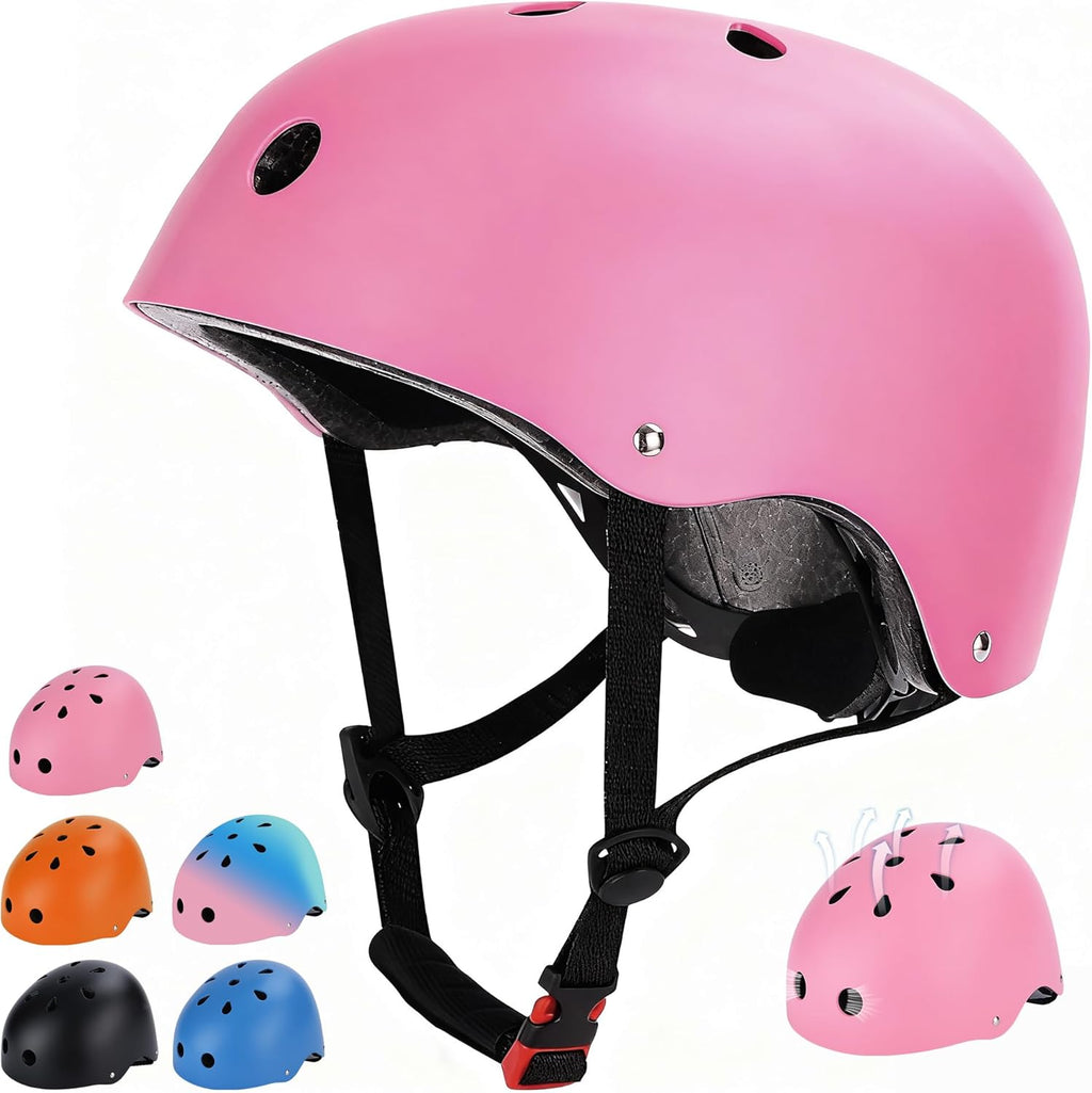 Skiennix Kids Bike Helmet - Adjustable Lightweight Safety for Ages 1-14 | Multi-Sport Use