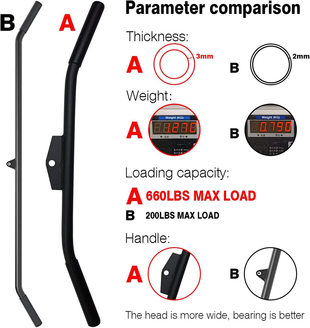 Skiennix Lat Pulldown Bar - 29/39/48 Inch Wide Grip with Non-Slip Handle for Home Gym Training