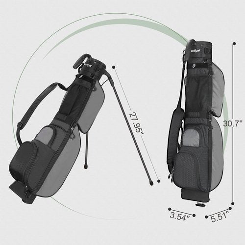 Beutyal Lightweight Golf Stand Bag Portable Par 3 & Pitch and Putt Golf Carry Bag for Driving Range, Executive Courses with Shoulder Strap for Men & Women