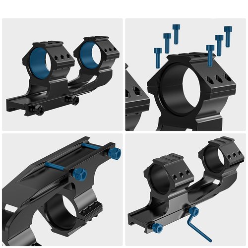 BESTSIGHT Scope Mount Cantilever Picatinny Mount 30mm &1 inch Cantilever Scope Mount