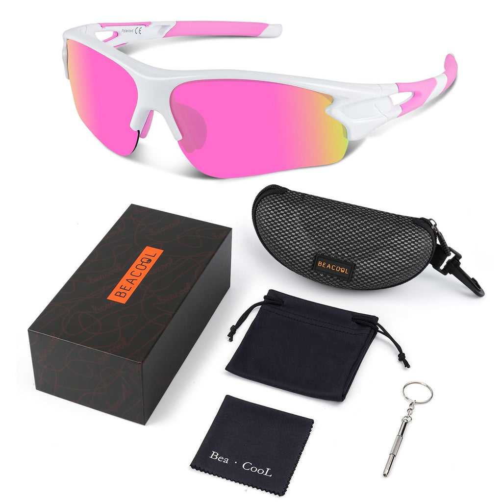 BEACOOL Polarized Sports Sunglasses for Men Women Youth Baseball Fishing Cycling Running Golf Motorcycle Tac Glasses UV400