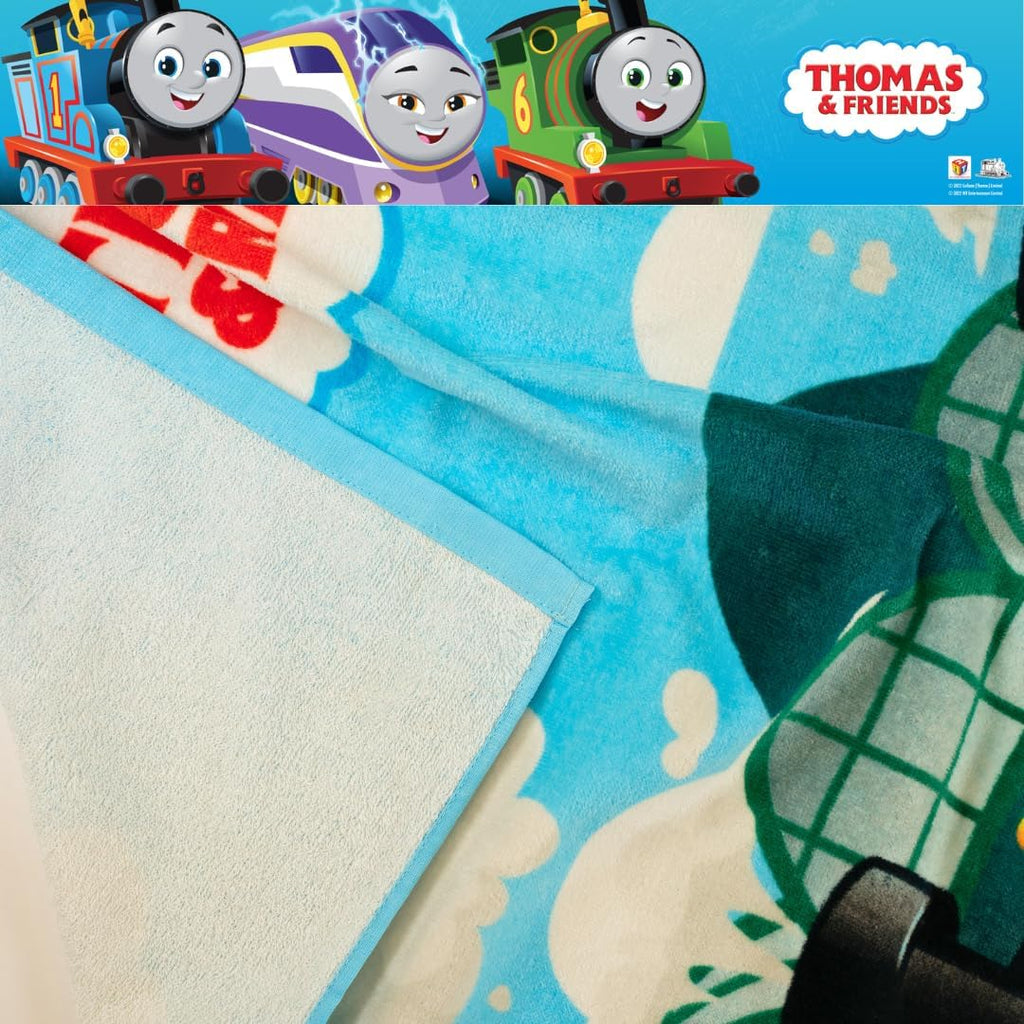 Thomas & Friends Super Soft Cotton Bath Towel - Ideal for Kids | 58 in x 28 in