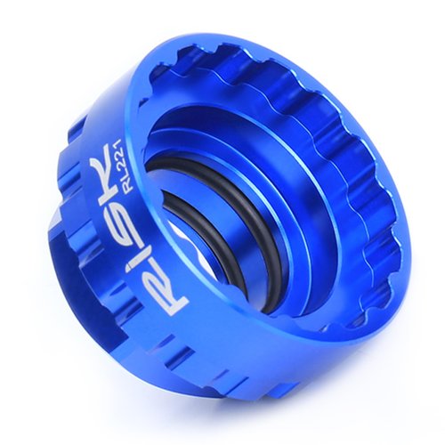 Chrisphil 12-Speed Bicycle Chainring Lock Ring Removal Tool, Direct-Mount Chainring Service Tool - 12-Speed Crankset Lockring Adapter with Anti-Slip Design