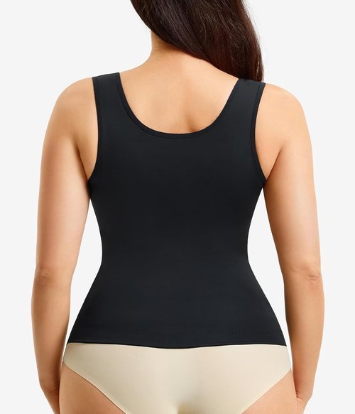Nebility Womens Tummy Control Shapewear Tank Tops Underbust Body Shaper Compression Camisole Tops