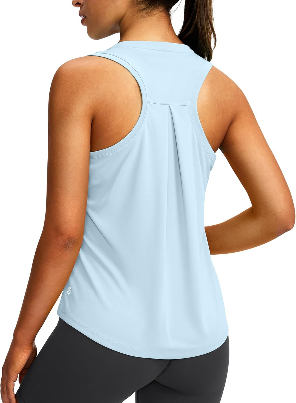Skiennix Women's Racerback Workout Tank Tops - Sleeveless Loose Fit for Yoga & Gym Activities