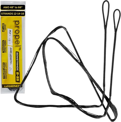 Legend Recurve Bow String - Durable Dacron Replacement - Fits 48in to 66in Bows - 12-16 Strands