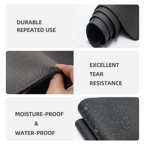 Treadmill Mat,Bike Mat,Stationary Bike Mat,Foldable Treadmill Mat for Hardwood Floors and Carpet.for Exercise Bike,Exercise Equipment Indoor Cycles,Rowing Elliptical (29.5" X 70.8")