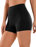 CRZ YOGA Biker Shorts - 3-Inch High Waisted Spandex for Yoga & Running Comfort