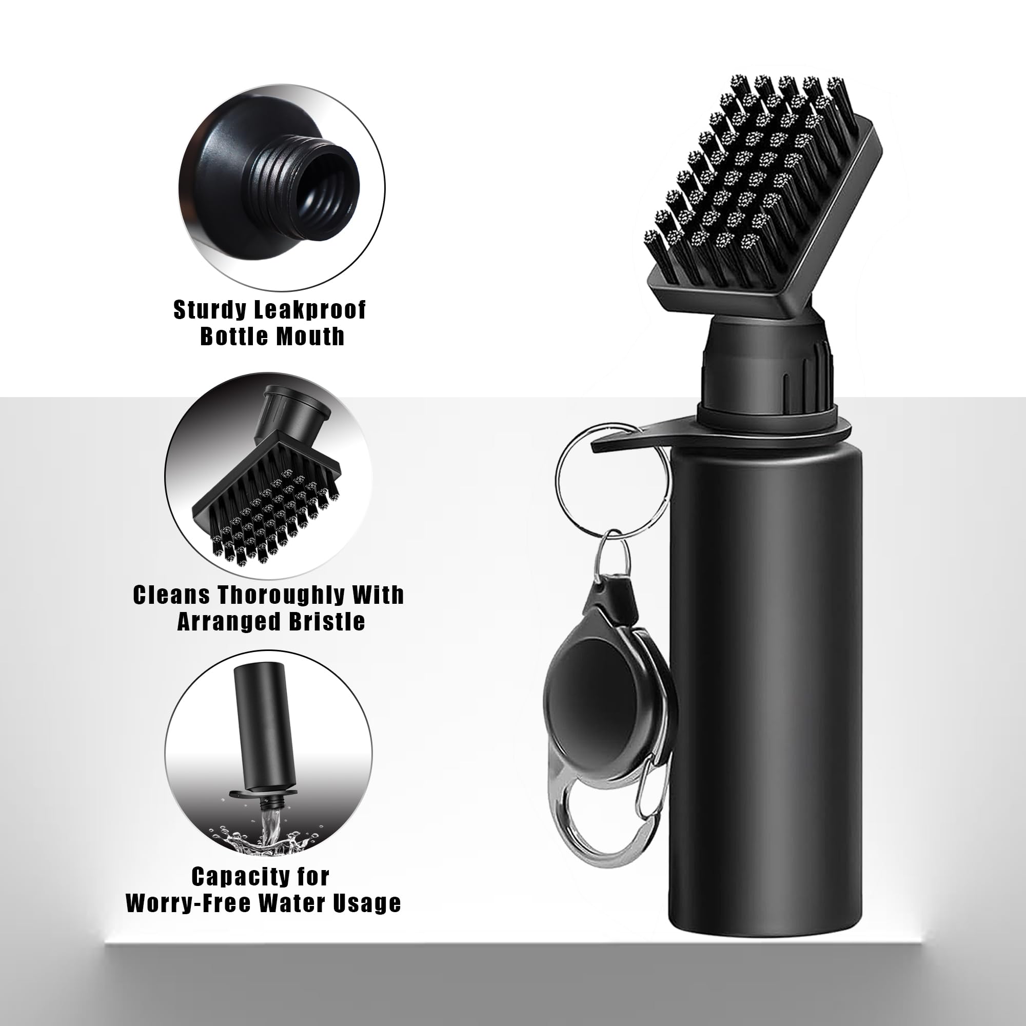 PUWENHAN 3 Pack Golf Towel with Golf Club Brush Cleaner Set with Water Bottle –Golf Accessories Gift Set for Men & Women, Cleaning Kit for Clubs & Balls Cleaning Brush Tools Gifts for Golfers