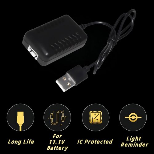 Itexkun Airsoft Lipo Battery 11.1V 1200mAh 30C T Plug High Discharge Rate Rechargeable Battery with 3S Charger for Airsoft Model Guns