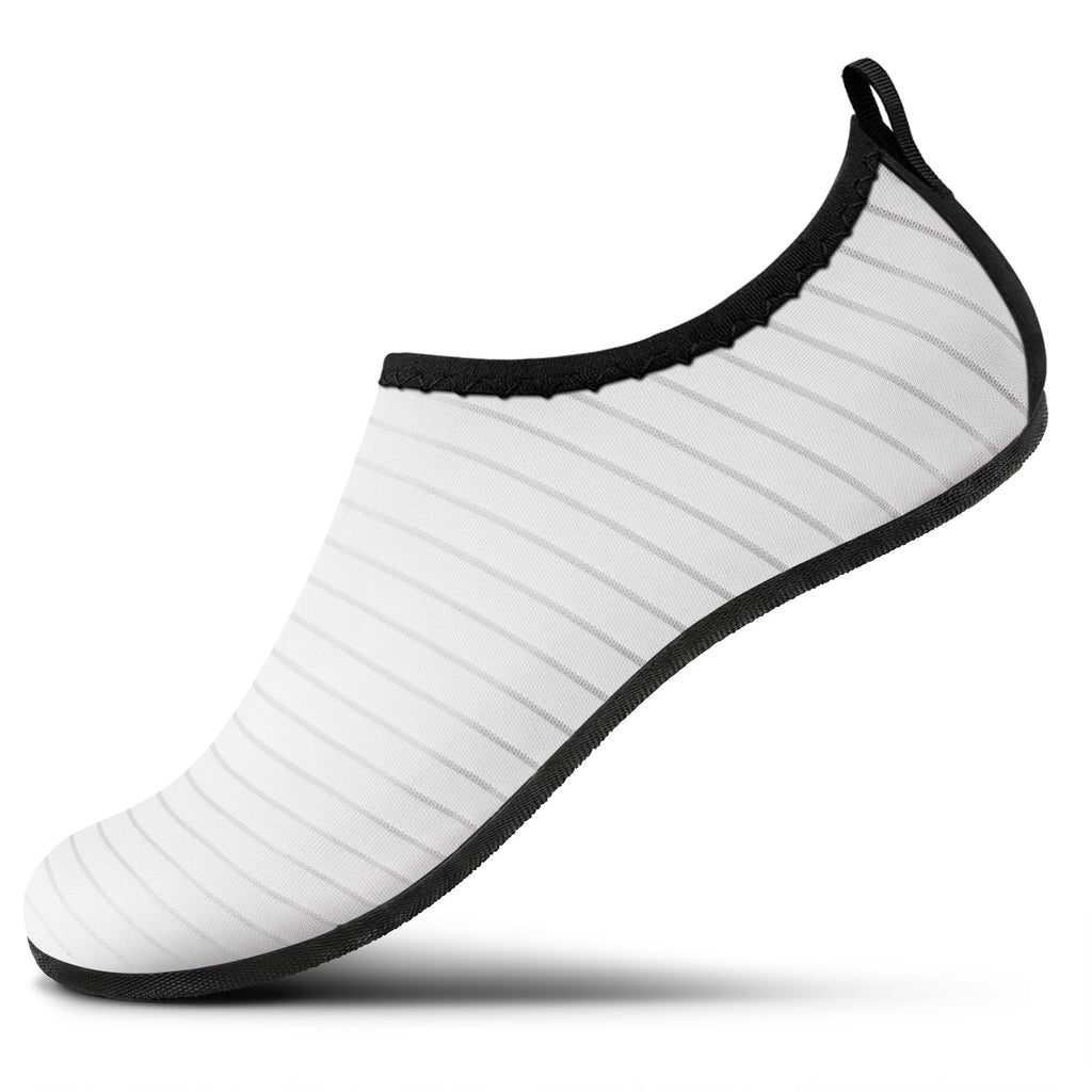 SEEKWAY Water Shoes Quick-Dry Aqua Socks Barefoot Non Slip for Beach Swim Yoga Pool Lake Surf Women Men White SK002(U)