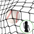 Wiseek Baseball Softball Backstop Nets, Heavy Duty Sports Netting Barrier #18 Baseball Netting 10'x10'/10'x20'/15'x15'…
