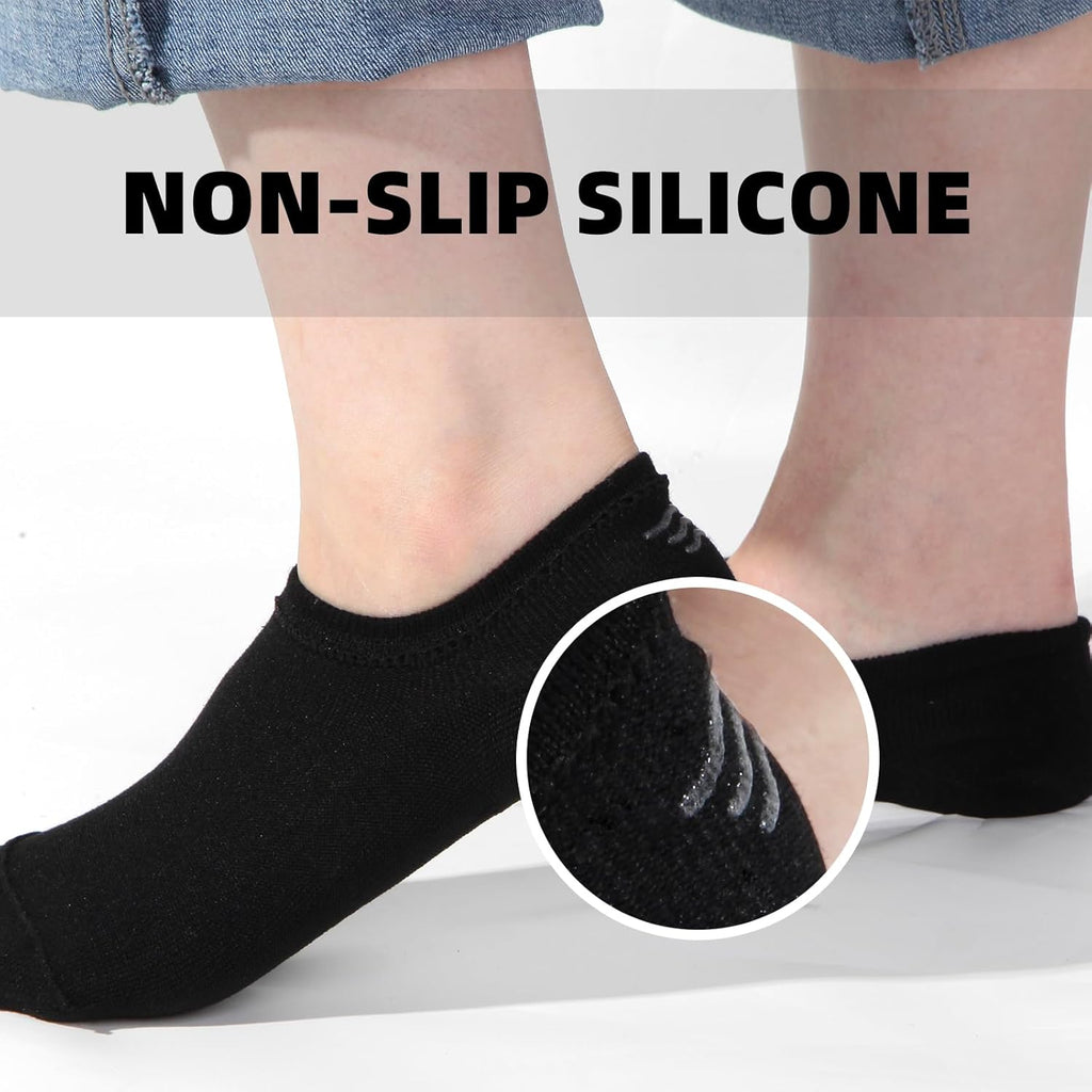 Skiennix No Show Socks - Invisible Low Cut Athletic Liners for Men & Women | 6 Pairs