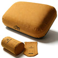 IWVE Thick Camping Memory Foam Pillow, Compressible & Ultralight Travel Pillow for Backpacking - Ergonomic Neck & Lumbar Support for Side Sleepers, Compact for Hiking, Car, Airplane