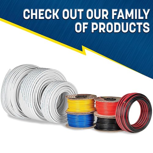 GS Power 100 Ft Marine Wire - 18 Gauge Oxygen-Free Tinned Copper Electrical Cable for Boats & RVs