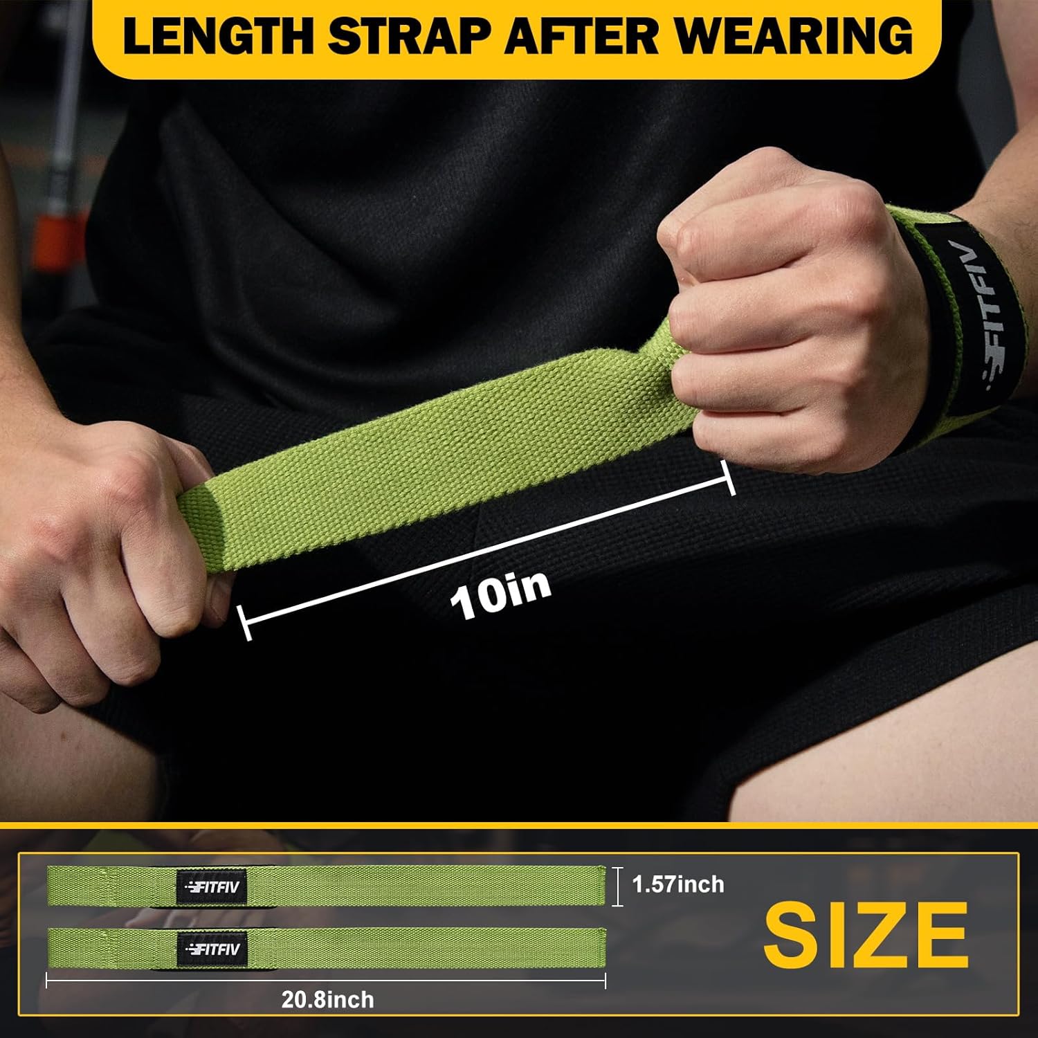 Skiennix Lifting Straps - Neoprene-Padded Wrist Support for Weightlifting | Gym Strength Training for Men & Women