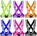 Skiennix Reflective Vest - High Visibility Adjustable Safety Gear for Night Running & Outdoor Activities