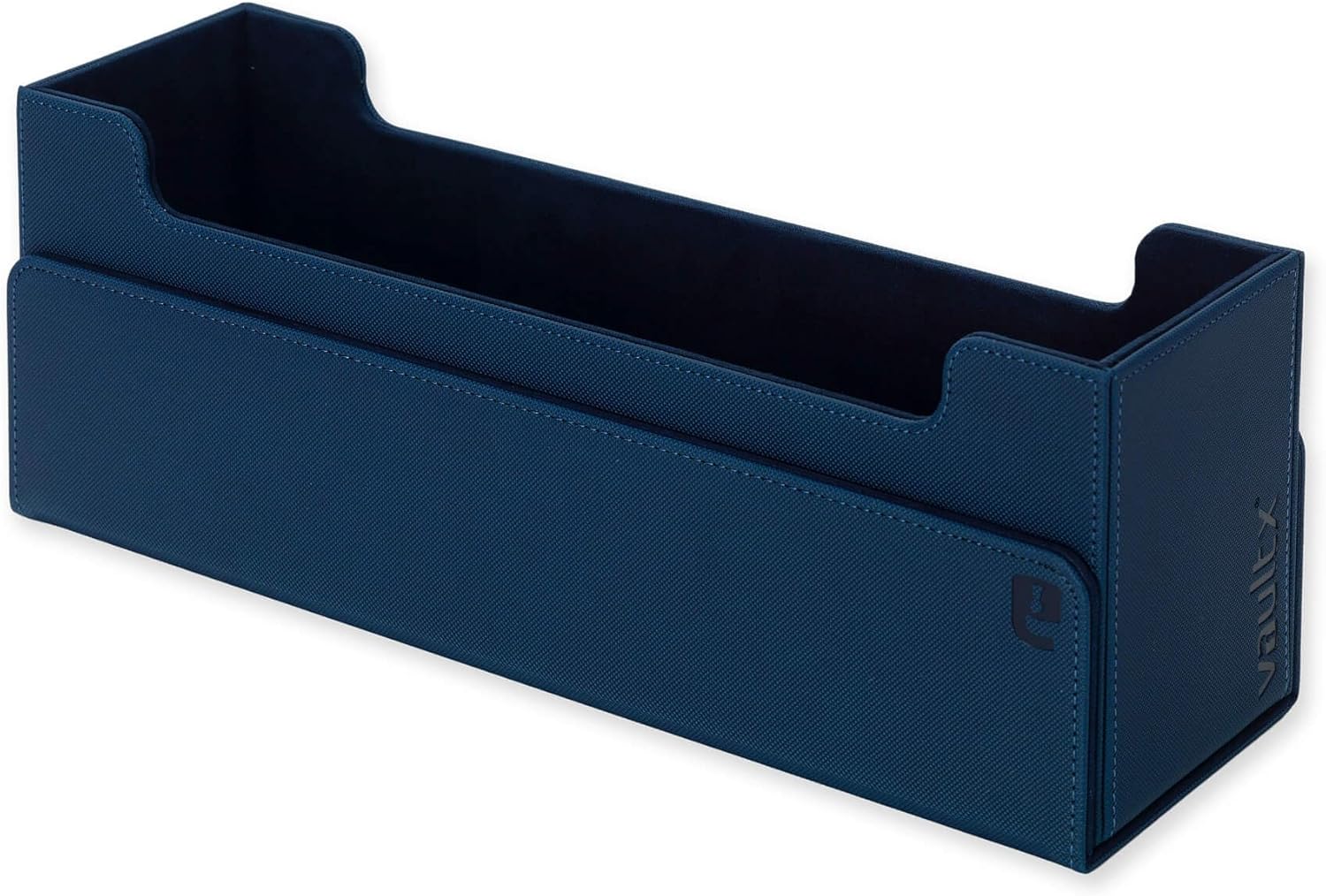 Vault X Trading Card Storage Box - Premium Exo-Tec Material, Detachable Magnetic Lid, Blue | Organize Decks & Sleeved Cards
