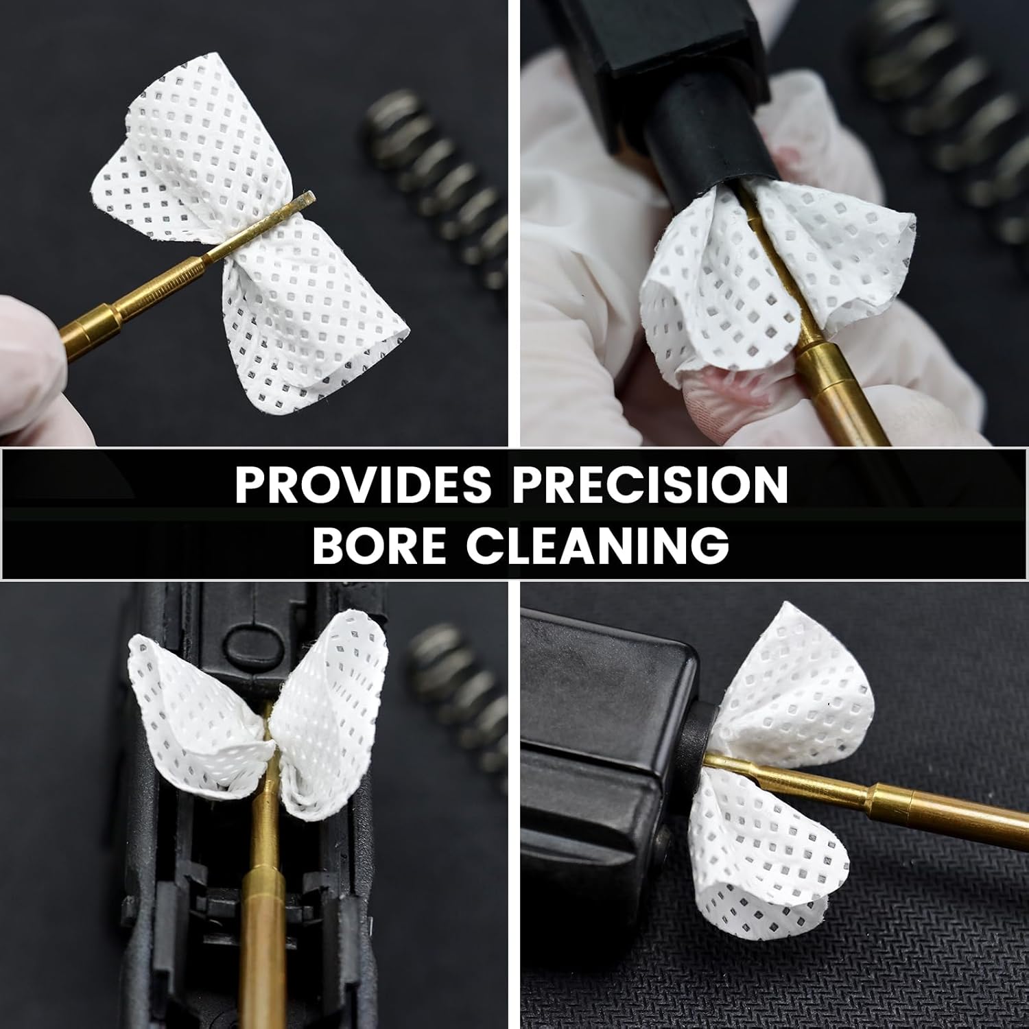 Skiennix Gun Cleaning Supplies - 500 PCS Kit with 1000 PCS Gun Patches for Effective Maintenance
