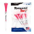 Tornado Tee 4" Long Drive High Performance Golf Tee (Neon Pink)