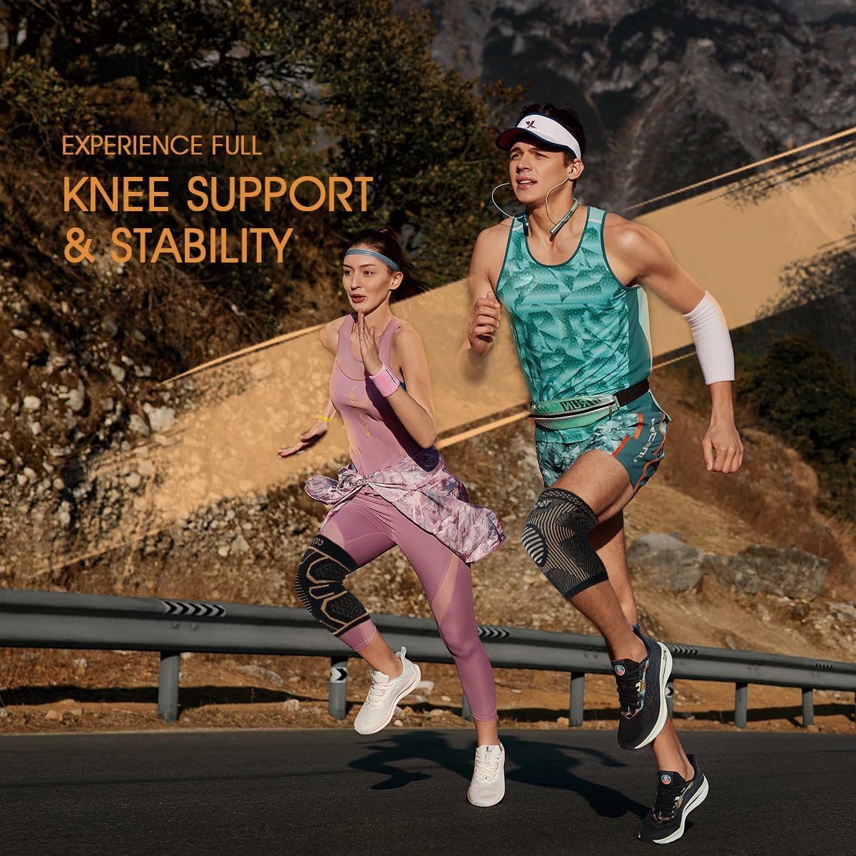 Skiennix Copper Knee Braces - Medical Grade Compression Sleeves for Pain Relief | 2-Pack, 2XL