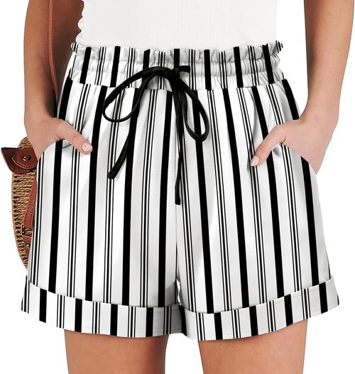 Angerella Women's Casual Shorts - Comfy Elastic Waist with Pockets | Summer Pull-On Design