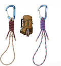 Skiennix 2-Pack Paracord Lanyard - Heavy-Duty Survival Keychain with Aluminum Carabiner Clip