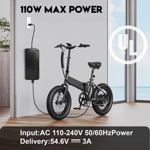 54.6V 3A Fast Battery Charger for Electric Scooter, Hoverboard, E Scooter, Electric Ebike, Universal 7-in-1 Replacement for 48V Lithium Battery 100-240V Input,Compatible with Segway, Volpam, Jetson