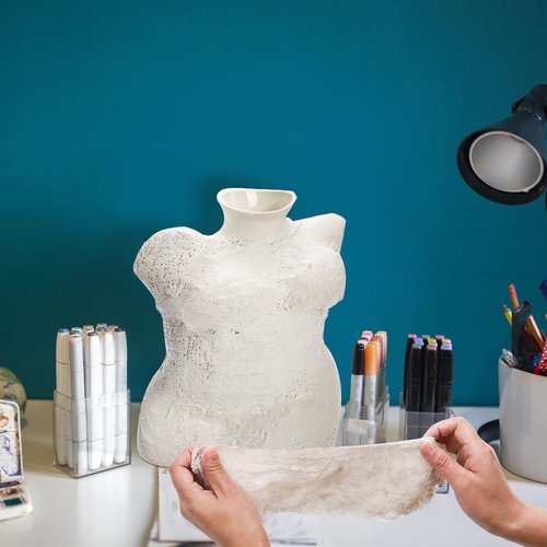 Lawei 8 Pack Plaster Cloth Rolls Plaster Strip, Plasters Cloth Gauze Bandages Roll for Project, Mask Making, Sculptures, Body Casts, Scenery Construction, Each Roll 6 inch x 15 feet