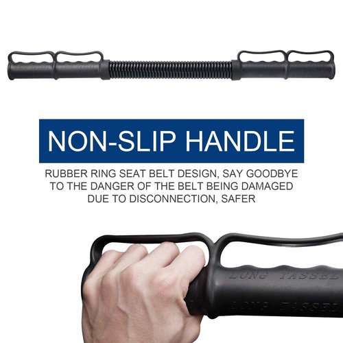 INNOLIFE Power Twister Bar Exerciser Workout Adjustable Chest Expander - 55/77/99lb