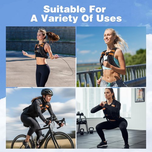 Weighted Vest Woman and Men Workout Equipment Weight Loss Fitness Ankle Weights Sets Calisthenics Running Free Adjustable for Walking Exercise Wrist Rucking Gym Accessories Black(10 lb)