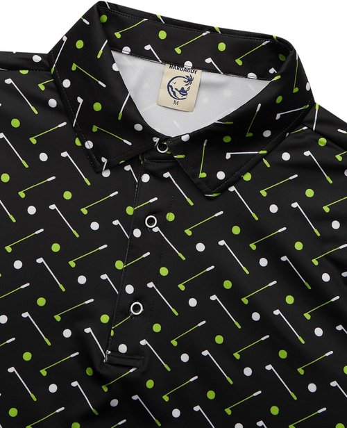 Hardaddy Men's Polo Shirt - Moisture Wicking Dry Fit Short Sleeve Golf Shirt | Stylish & Comfortable