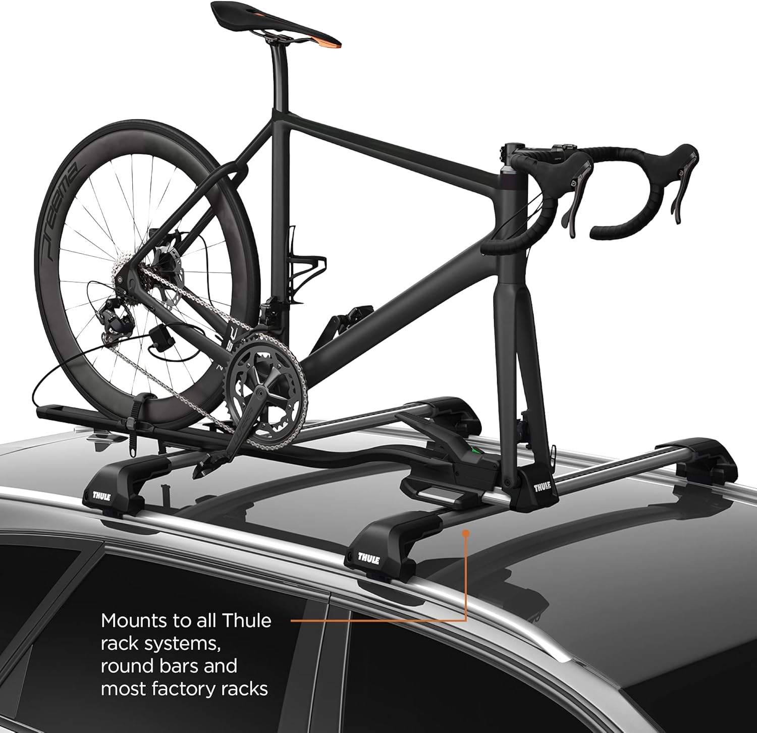 Thule TopRide Roof Mounted Bike Rack - Secure & Easy Installation for All Bike Sizes