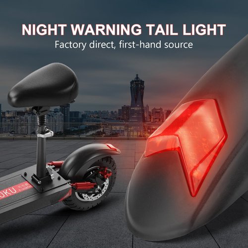 Yungeln Rear Mudguard with Taillight Scooter Fender Bracket Replacement Accessory Compatible with Kugoo M4, M4Pro Electric Scooter