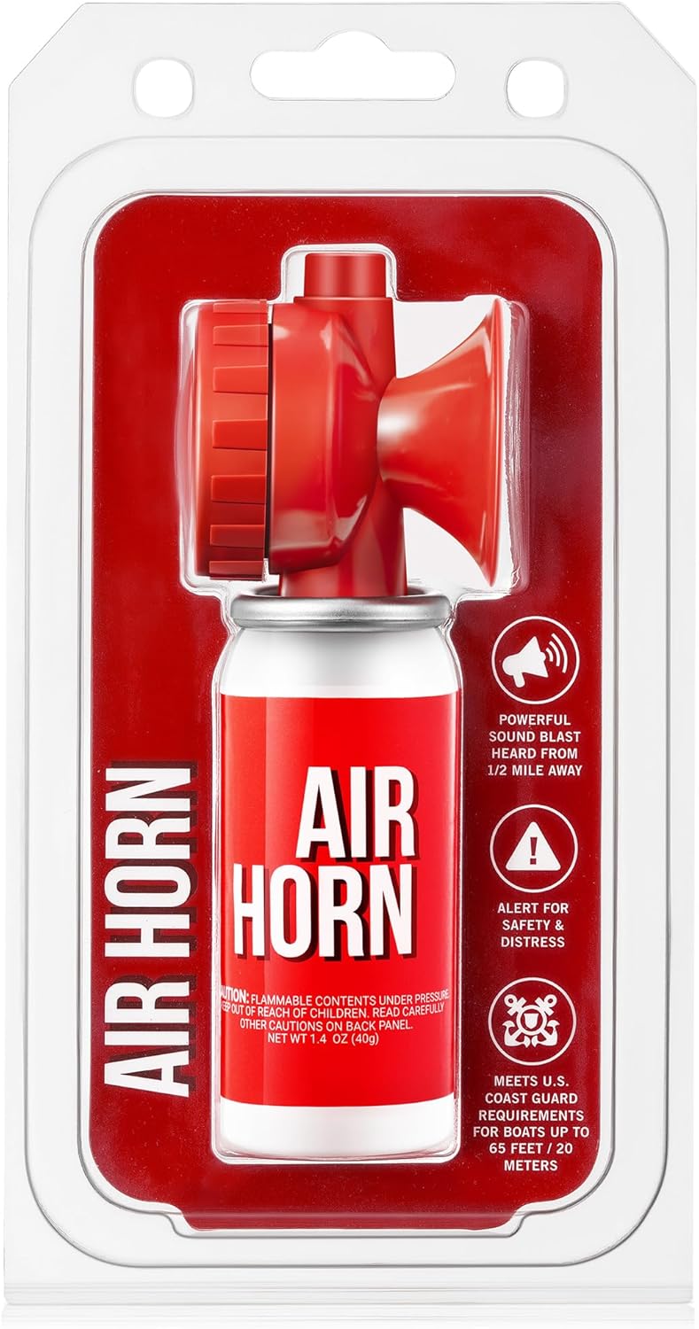 Saillong 1.4oz Marine Air Horn - Loud Safety Signal for Boats & Sporting Events | Compact Emergency Use
