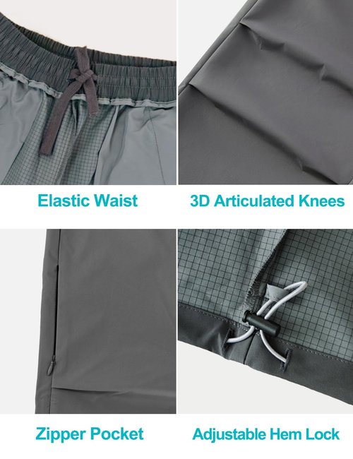 IOFLIGGA Kids Cargo Pants Waterproof Boys Hiking Outdoor Camping Pants Quick Dry UPF 50+ Toddler Youth Uniform Pants (US, Age, 11 Years, 12 Years, Charcoal Gray)