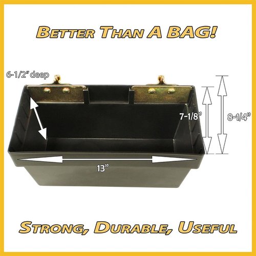 DC Cargo Mall E Track Storage Bin 2 Pack - Thick Plastic for Holding Heavy Items - 13" x 7-1/8" x 6-1/2" Etrack Accessories Storage Box for Trucks and Warehouses