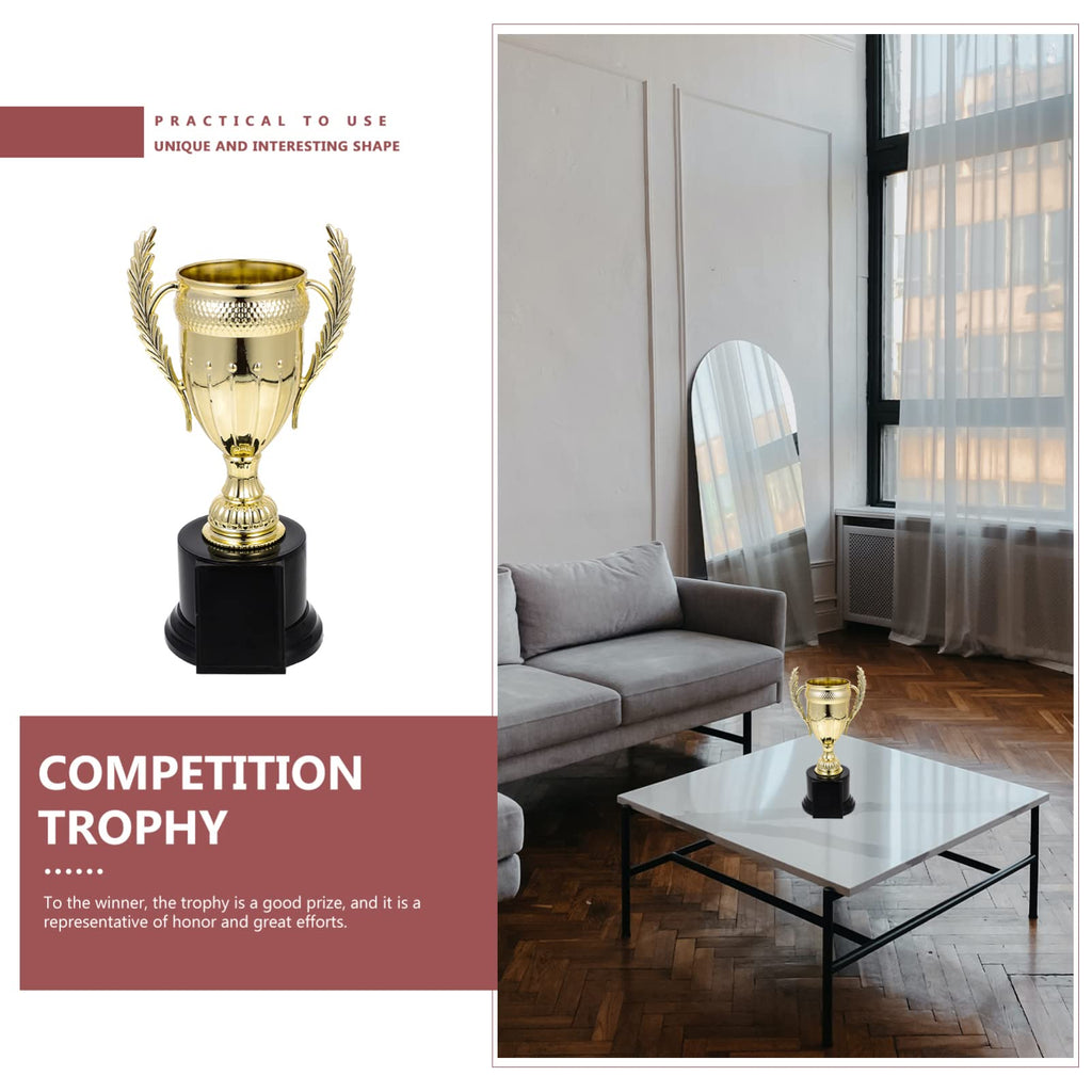 9.06" Plastic Gold Trophy Cup Sports Award Trophies Set Trophy Cup Winner Award Prize for Kids Sports Competitions School Field Day Ceremonies