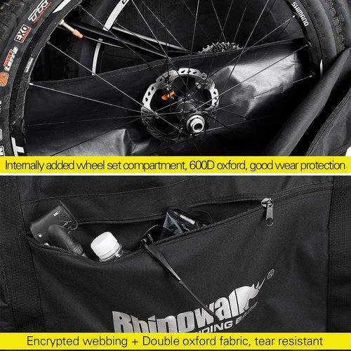 Kinpit Bike Travel Bag,Folding Bike Bag Waterproof Bike Storage Bag for 26-29inch Bike,Cycling Transport Carry Bag
